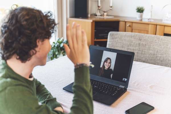 Young person on a Digital Nomad Visa Working online in Spain